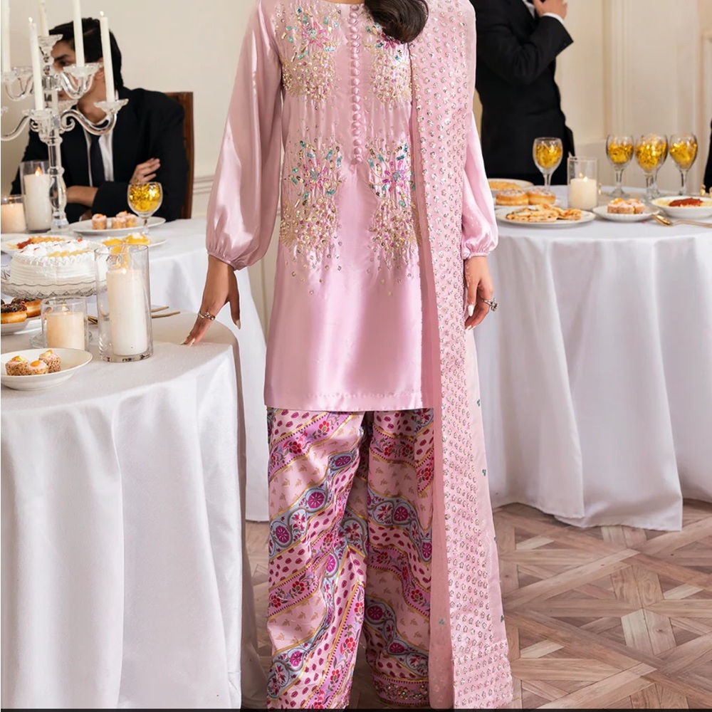 Pakistani Pink Embroidered Suit